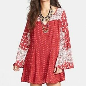 Free People tunic dress w/bell sleeves